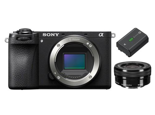 Boîtier Noir Sony a6700 Objectif Sony E PZ 16-50 mm F 3.5-5.6 OSS (noir) + Sony NP-FZ100 État correct - N/A reconditionné disponible sur Fnac