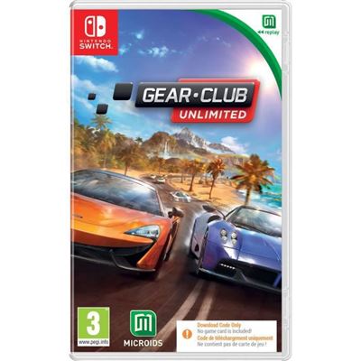 Gear Club Unlimited Code in a Box Nintendo Switch État correct - Microids Distribution reconditionné disponible sur Fnac