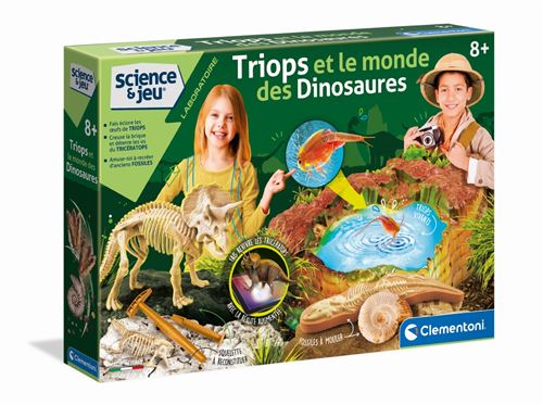 Jeu scientifique Clementoni Triops et le monde des dinosaures État correct - Clementoni reconditionné disponible sur Fnac