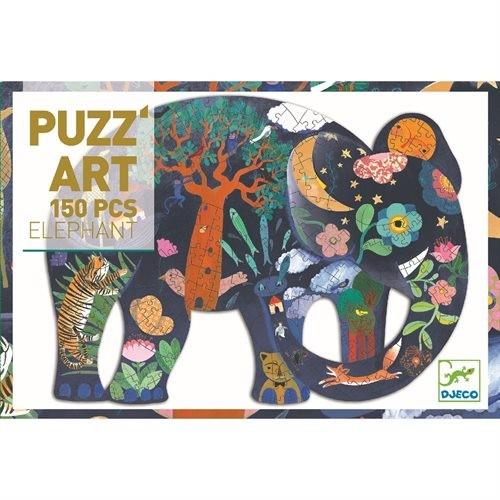 Puzzle 150p Éléphant Puzz'art Djeco État correct - Djeco reconditionné disponible sur Fnac