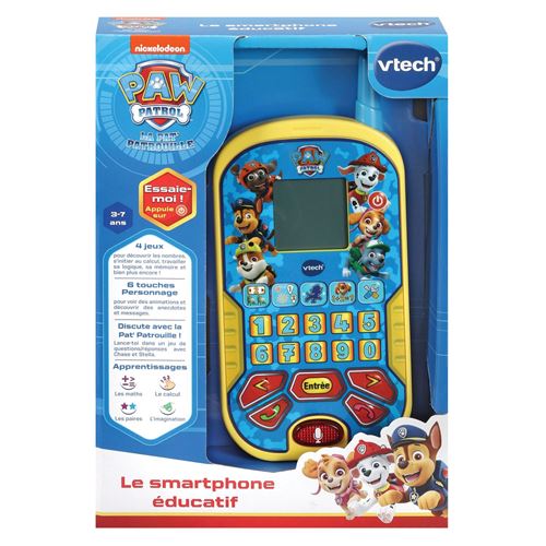 Acheter Jeu d'éveil Vtech Pat Patrouille Le smartphone éducatif Bleu État correct - 26,01 € Jeu d'éveil Vtech Pat Patrouille Le smartphone éducatif Bleu État correct - VTech reconditionné disponible sur Fnac