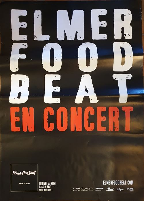 Acheter Elmer Food Beat - Back in Beat En Concert - 70x100cm - Affiche État correct - 13,99 € Elmer Food Beat - Back in Beat En Concert - 70x100cm - Affiche État correct - N/A reconditionné disponible sur Fnac