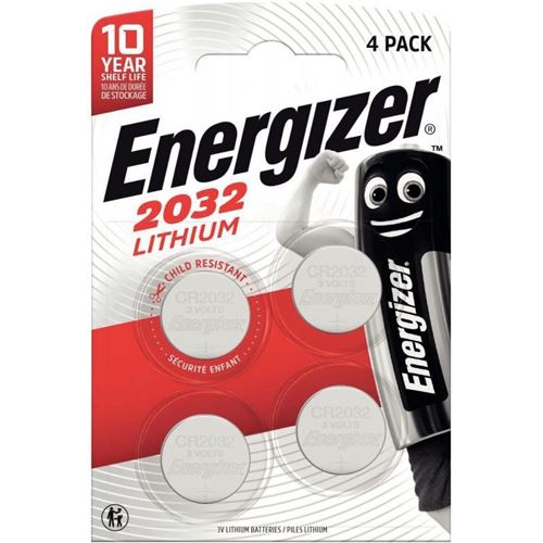 Blister de 4 piles lithium 3V CR2032 Energizer État correct - N/A reconditionné disponible sur Fnac