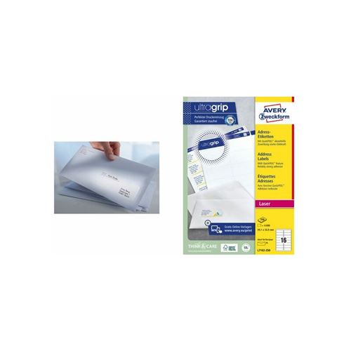 AVERY Zweckform QuickPEEL Etiquette d'adresse, 63,5 x 38,1mm État correct - Avery reconditionné disponible sur Fnac