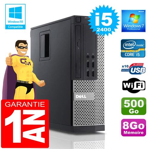 Pc dell 990 sff core i5-2400 ram 8go disque 500 go wifi w7 État correct - Dell reconditionné disponible sur Fnac