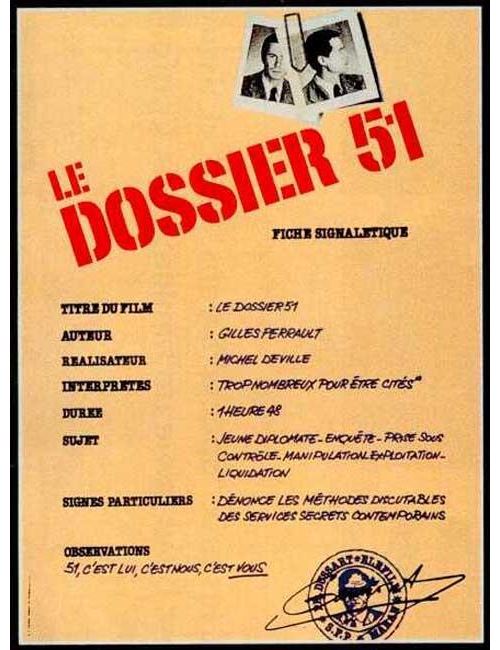 Le Dossier 51 AFFICHE CINEMA ORIGINALE État correct - N/A reconditionné disponible sur Fnac