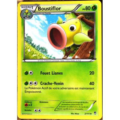 carte Pokémon 2/111 Boustiflor 80 PV XY03 XY Poings Furieux NEUF FR État correct - Pokémon reconditionné disponible sur Fnac