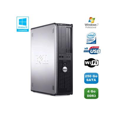 Pc dell optiplex 380 dt core 2 duo e7500 2,92ghz 4go ddr3 250go win 7 pro État correct - Dell reconditionné disponible sur Fnac