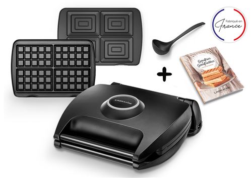 Gaufrier et croque-monsieur Lagrange 089004 1700 W Noir État correct - N/A reconditionné disponible sur Fnac