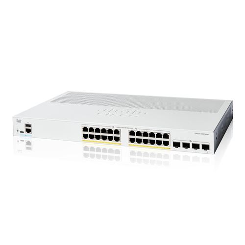 Cisco Catalyst 1200-24P-4X - Commutateur - C3 - intelligent - 24 x 10/100/1000 (PoE+) + 4 x Ethernet 10 Go SFP+ - Montable sur rack - PoE+ (195 W) État correct - N/A reconditionné disponible sur Fnac