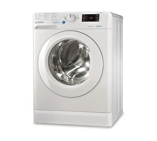 Indesit Innex BWE71483WFR N - Machine à laver - largeur : 59.5 cm - profondeur : 54 cm - hauteur : 85 cm - chargement frontal - 52 litres - 7 kg - 1400 tours/min - blanc État correct - Indesit reconditionné disponible sur Fnac