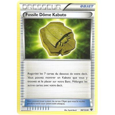 Carte Pokemon - XY10 - Impact des Destins - Fossile Dôme Kabuto - Dresseur - 96/124 - Peu Commune - VF État correct - Asmodee reconditionné disponible sur Fnac