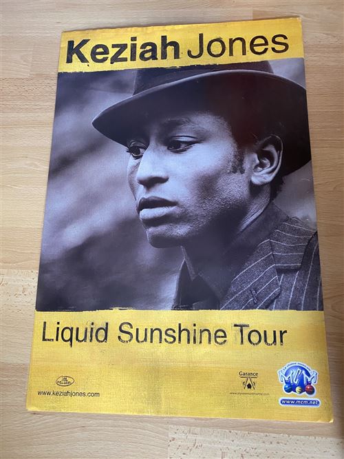 Keziah Jones - Liquid Sunshine Tour - 40x60cm - Affiche État correct - N/A reconditionné disponible sur Fnac
