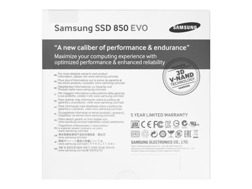 Samsung 850 EVO MZ-75E250 - Disque SSD - 250 Go - SATA 6Gb/s État correct - Samsung reconditionné disponible sur Fnac