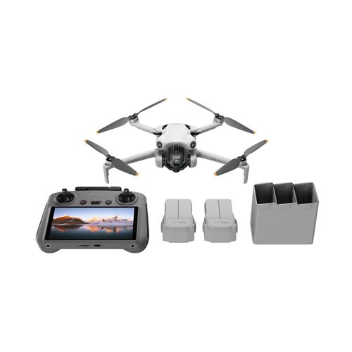 Drone Dji Mini 4 Pro Fly More Combo avec radiocommande Blanc - État correct DJI sur Fnac