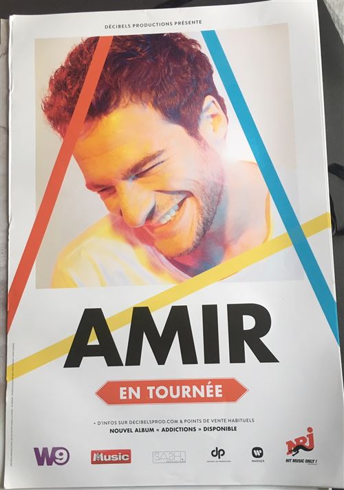 AMIR - En tournée 2018 - AFFICHE 40x60cm État correct - N/A reconditionné disponible sur Fnac