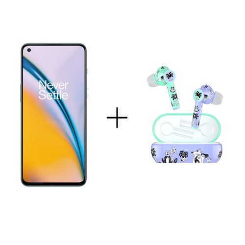 Pack Smartphone OnePlus Nord2 6,43"" 5G 256 Go Double SIM Bleu + Ecouteurs sans fil Bluetooth OnePlus Buds Z Edition Steven Harrington Blanc État correct -  reconditionné disponible sur Fnac