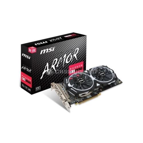 Acheter MSI RX 580 ARMOR 8G OC - Carte graphique - Radeon RX 580 - 8 Go GDDR5 - PCIe 3.0 x16 - DVI, 2 x HDMI, 2 x DisplayPort - noir & blanc État correct - 129,90 € MSI RX 580 ARMOR 8G OC - Carte graphique - Radeon RX 580 - 8 Go GDDR5 - PCIe 3.0 x16 - DVI, 2 x HDMI, 2 x DisplayPort - noir & blanc État correct - MSI reconditionné disponible sur Fnac