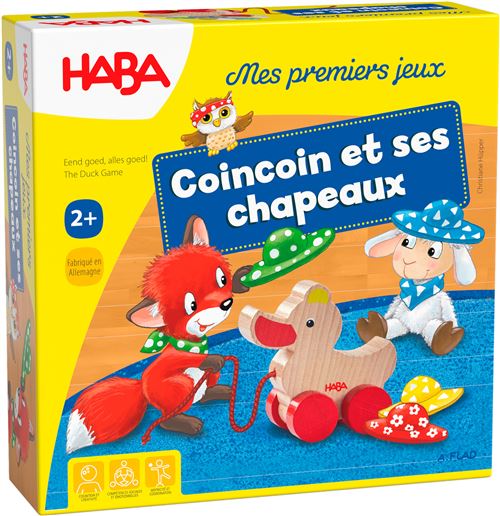 Jeu d'éveil Haba Coincoin et ses chapeaux État correct - Haba reconditionné disponible sur Fnac