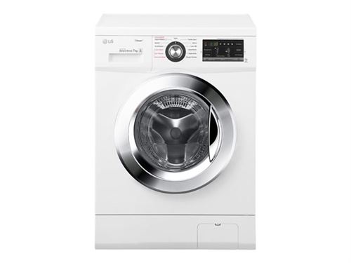 LG F74G62WHS - Machine à laver - largeur : 60 cm - profondeur : 55 cm - hauteur : 85 cm - chargement frontal - 58 litres - 7 kg - 1400 tours/min - blanc État correct - LG reconditionné disponible sur Fnac