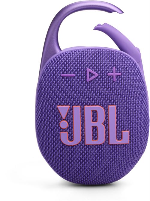 Acheter Enceinte sans fil portable JBL Clip 5 Bluetooth Violet État correct - 34,99 € Enceinte sans fil portable JBL Clip 5 Bluetooth Violet État correct - JBL reconditionné disponible sur Fnac
