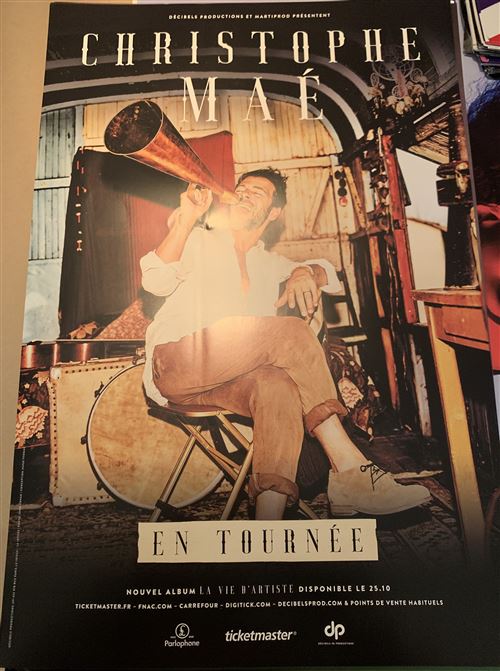 Christophe Maé - En Tournée - La Vie d'Artiste - 40x60cm - Affiche État correct - N/A reconditionné disponible sur Fnac