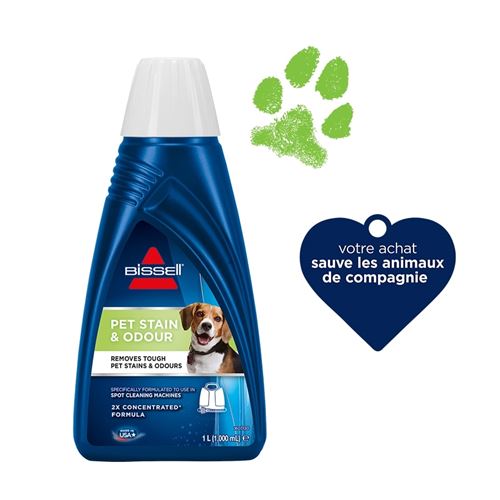 Détergent Bissell Spot Clean Pet Stain and Odour B1085N 1L Bleu État correct - Bissell reconditionné disponible sur Fnac