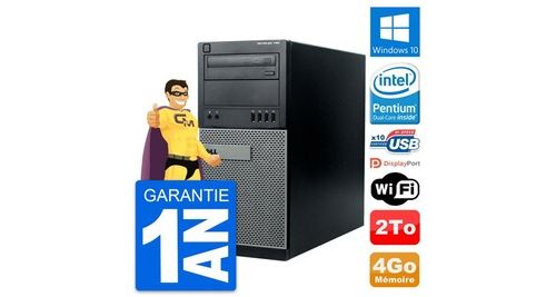 Pc tour dell optiplex 790 mt intel g630 ram 4go disque dur 2to windows 10 wifi État correct - N/A reconditionné disponible sur Fnac