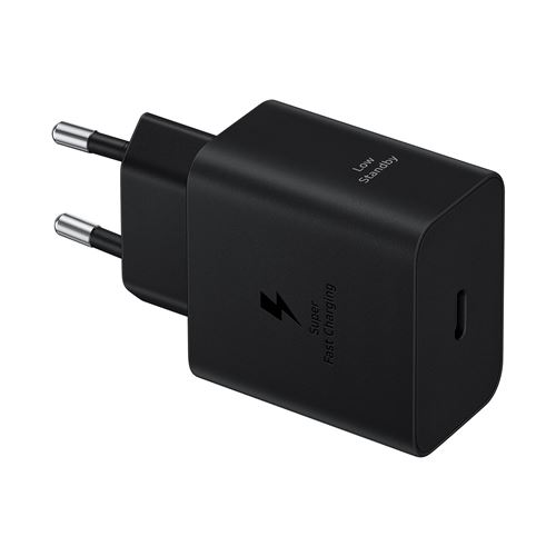 Chargeur secteur sans câble Samsung 45 W type C GaN pour appareils Galaxy Noir État correct - Samsung reconditionné disponible sur Fnac