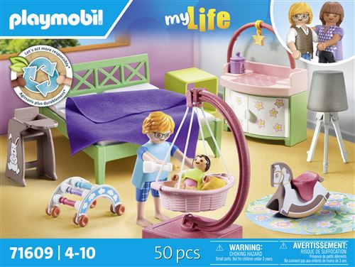 Playmobil My Life 71609 Chambre de parents avec berceau suspendu État correct - Playmobil reconditionné disponible sur Fnac