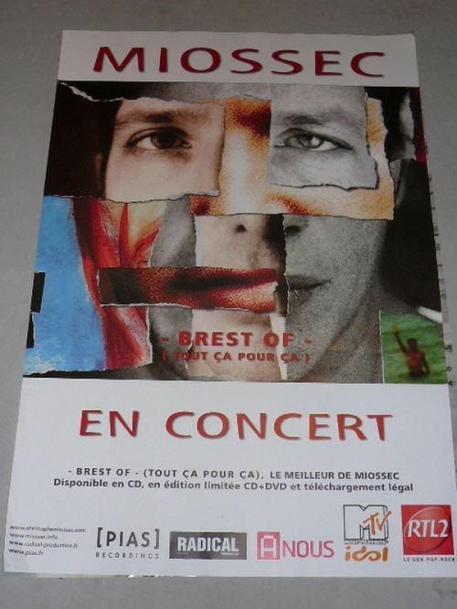 MIOSSEC - 70x100 cm - AFFICHE / POSTER État correct - N/A reconditionné disponible sur Fnac