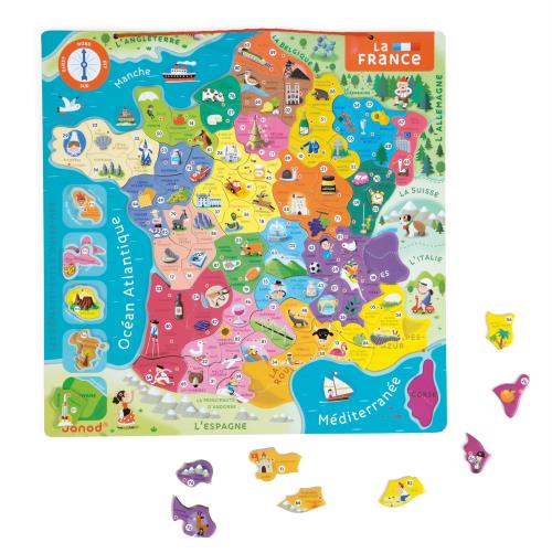 Acheter Puzzle France magnétique Janod 93 pièces État correct - 38,17 € Puzzle France magnétique Janod 93 pièces État correct - Janod reconditionné disponible sur Fnac