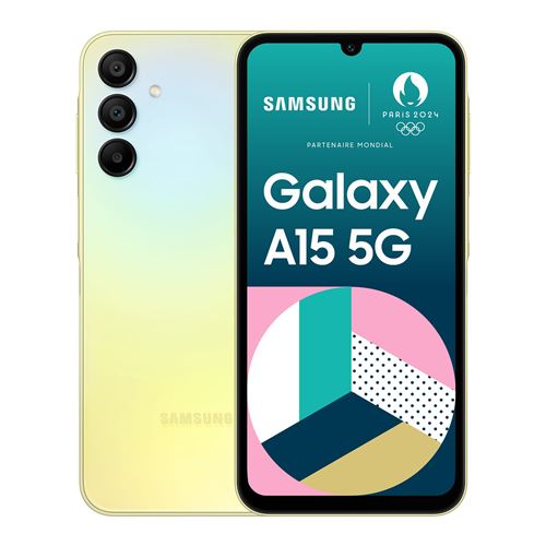 Acheter Smartphone Samsung Galaxy A15 6,5"" 5G Double nano SIM 128 Go Lime État correct - 179,18 € Smartphone Samsung Galaxy A15 6,5"" 5G Double nano SIM 128 Go Lime État correct - Samsung reconditionné disponible sur Fnac