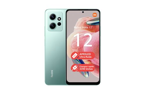 Acheter Smartphone Xiaomi Redmi Note 12 6,67"" Double nano SIM 128 Go Vert État correct - 111,00 € Smartphone Xiaomi Redmi Note 12 6,67"" Double nano SIM 128 Go Vert État correct - Xiaomi reconditionné disponible sur Fnac