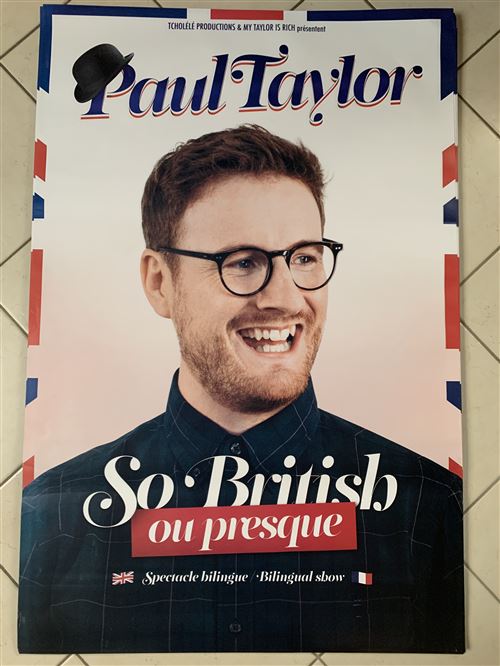 Paul TAYLOR - So British ou Presque - 80X120cm - Affiche État correct - N/A reconditionné disponible sur Fnac