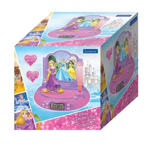 Réveil projecteur Lexibook Disney Princesses Raiponce en 3D et sons magiques - État correct Lexibook sur Fnac