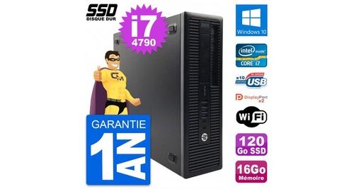 Pc hp prodesk 600 g1 sff intel core i7-4790 ram 16go ssd 120go windows 10 wifi État correct - N/A reconditionné disponible sur Fnac