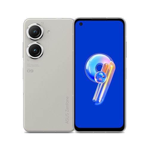 Smartphone Asus Zenfone 9 5.9"" 5G Double nano SIM 8 Go RAM 128 Go Blanc Clair de Lune