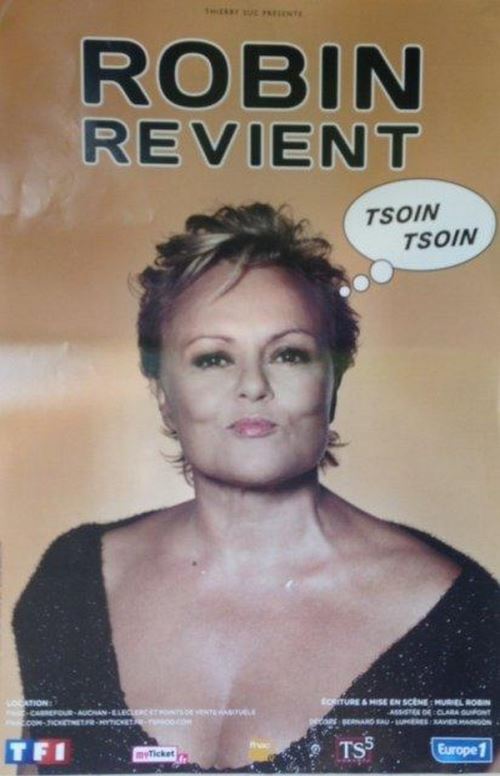 Muriel Robin Revient - 40x60 cm - AFFICHE / POSTER État correct - N/A reconditionné disponible sur Fnac