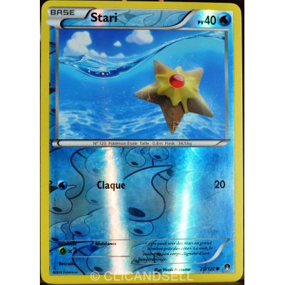 carte Pokémon 25/122 Stari 40 PV - REVERSE XY - Rupture Turbo NEUF FR État correct - Pokémon reconditionné disponible sur Fnac
