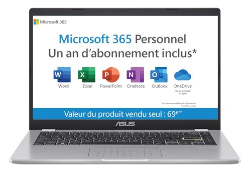Acheter PC Ultra-Portable Asus Vivobook E410MA-EK1805WS 14"" Intel Pentium 4 Go RAM 128 Go eMMC Argent État correct - 306,99 € PC Ultra-Portable Asus Vivobook E410MA-EK1805WS 14"" Intel Pentium 4 Go RAM 128 Go eMMC Argent État correct - Asus reconditionné disponible sur Fnac