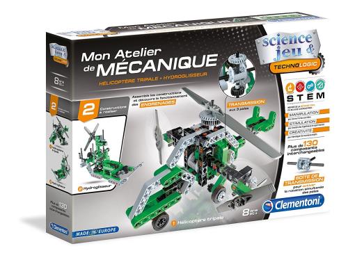 Jeu de construction Mon atelier de mécanique Hélicoptère et Hydroglisseur Clementoni État correct - Clementoni reconditionné disponible sur Fnac
