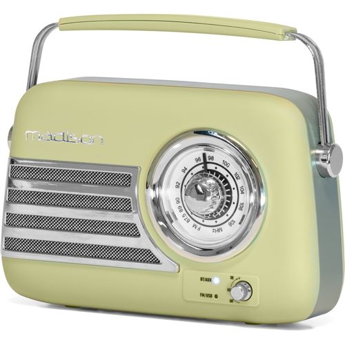Radio portable Madison Freesound VR40 Vintage Vert olive Mat État correct - N/A reconditionné disponible sur Fnac