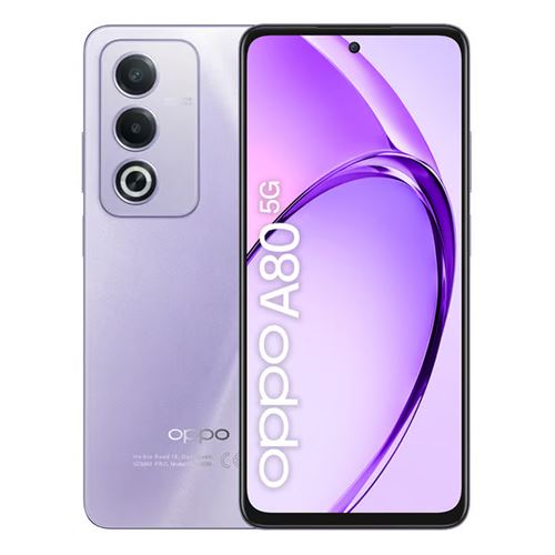 Acheter OPPO A80 5G 8Go RAM 256Go Violet État correct - 166,56 € OPPO A80 5G 8Go RAM 256Go Violet État correct - N/A reconditionné disponible sur Fnac
