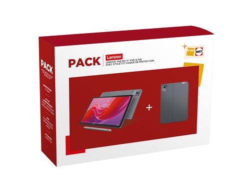 Pack Tablette Tactile Lenovo M11 10,95"" 128 Go Noir + Stylet + Coque de protection État correct - Lenovo reconditionné disponible sur Fnac