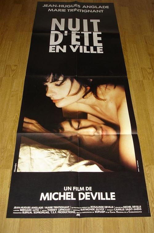 Nuit d'été en Ville - 1990 - Jean-Hugues Anglade, Marie Trintignant - 60x160cm - Affiche de cinéma originale pliée État correct - N/A reconditionné disponible sur Fnac