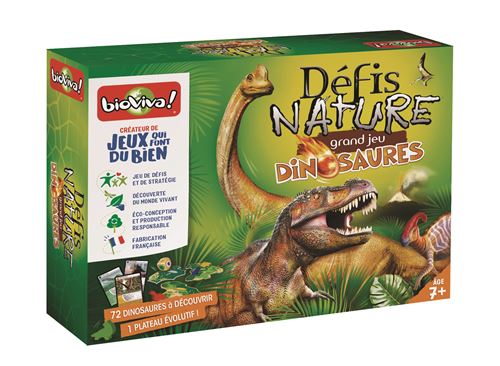 Jeu de société Bioviva Le grand jeu Défis Nature Dinosaures État correct - Bioviva reconditionné disponible sur Fnac