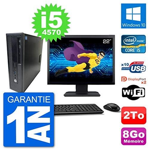HP PC EliteDesk 800 G1 Ecran 22 Core i5-4570 RAM 8Go Disque 2To Windows 10 WiFi (Reconditionné) État correct - N/A reconditionné disponible sur Fnac