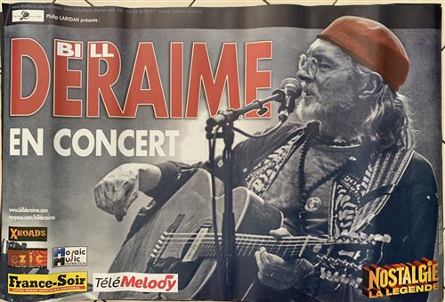 Bill DERAIME - En concert - 80x120cm - Affiche État correct - N/A reconditionné disponible sur Fnac