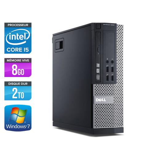 Unité centrale Dell Optiplex 7010 SFF - Noir - Intel Core i5-3470 / 3.20 GHz - RAM 8 Go - HDD 2 To - DVDRW - Gigabit Ethernet - Windows 7 Professionnel État correct - Dell reconditionné disponible sur Fnac